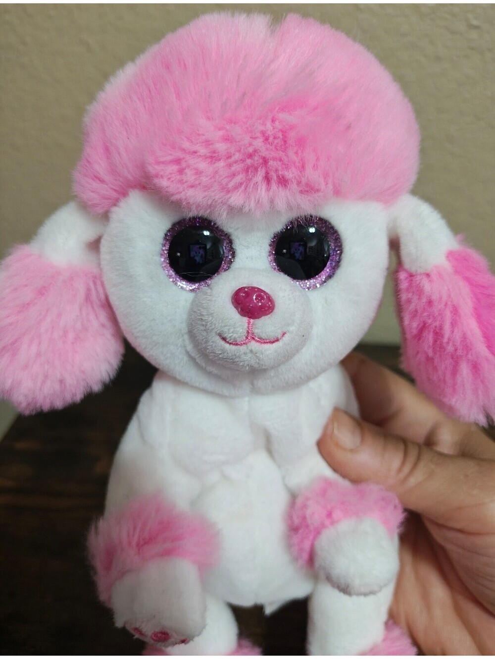 Ty Beanie Bellies Heartly the Pink Poodle Valentine’s Day Edition Soft Plush